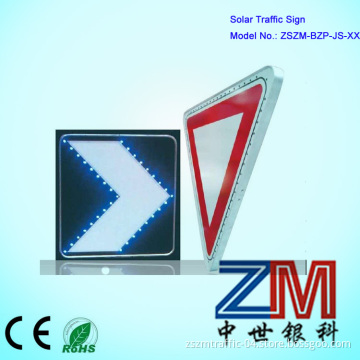 Aluminum Alloy LED Solar Powered Arrow Traffic Sign Board